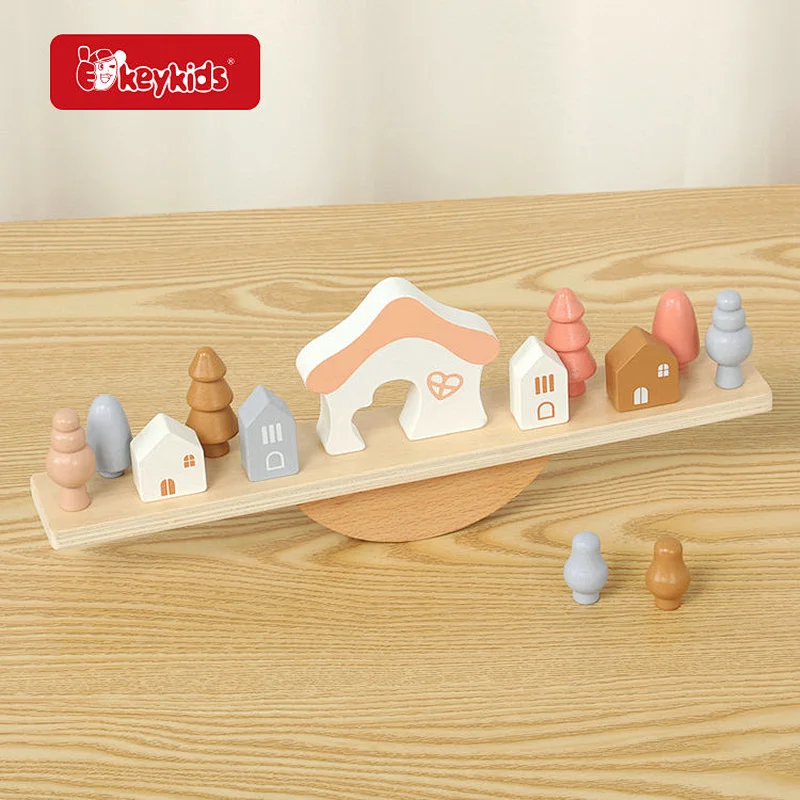 Montessori Educational Toys Activity Puzzles Wooden Balancing Toy for Kids W11F123