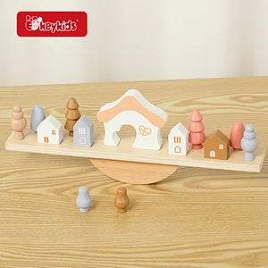 Montessori Educational Toys Activity Puzzles Wooden Balancing Toy for Kids W11F123