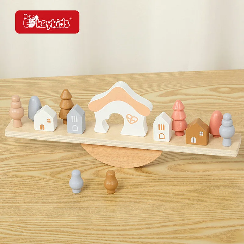 Montessori Educational Toys Activity Puzzles Wooden Balancing Toy for Kids W11F123